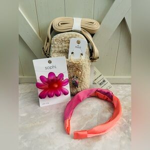 Shearling Crossbody Bag PLUS Goodies Bundle! NWT